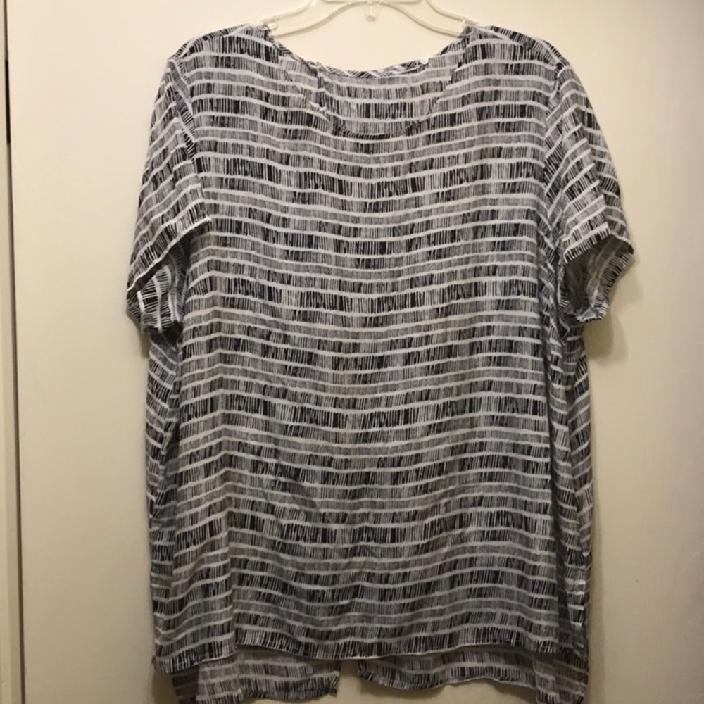 High low open back top